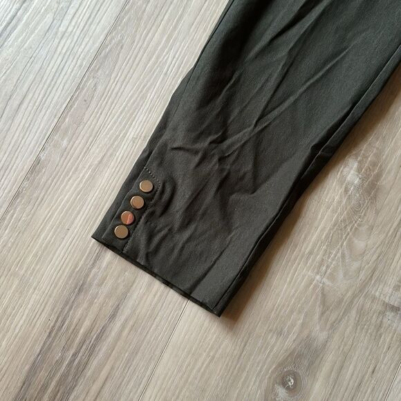 Kim Rogers Gray Pull On Tummy Control Cropped Pants Size 8 - Picture 3 of 6